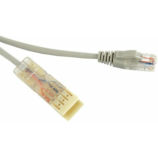 фото Кабель витая пара патч-корд hyperline pc-110-rj45-2p-cx-1m-lszh-gy 1.0m