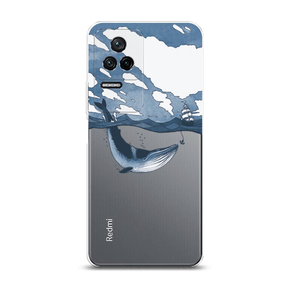 

Чехол на Xiaomi Poco F4/Redmi K40S "Большой кит", Синий, 314650-1