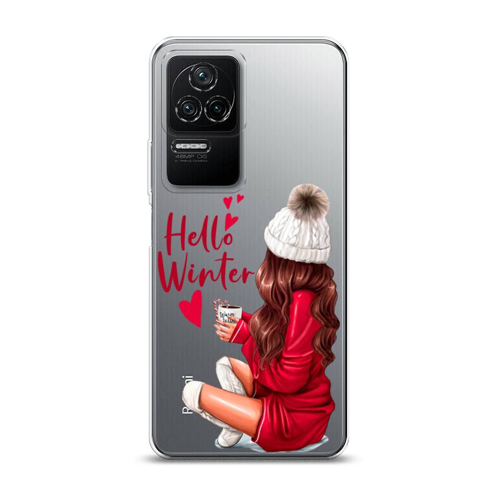 

Чехол на Xiaomi Poco F4/Redmi K40S "Hello winter", Красный;белый;коричневый, 314650-5