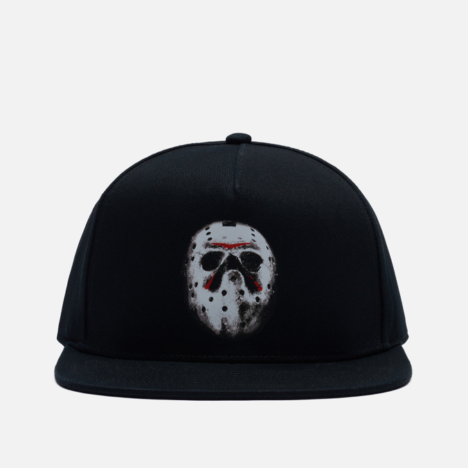 фото Бейсболка мужская vans x horror snapback friday the 13th чёрная, one size