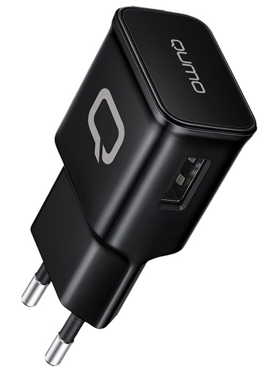 Сетевое зарядное устройство QUMO Energy Charger 001 1xUSB 1 А черный 30503 649₽