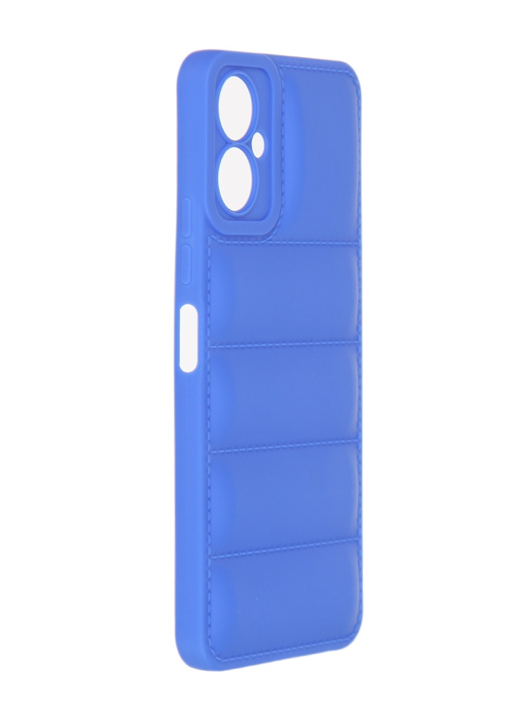 

Чехол DF для Tecno Spark 9 Pro Puffy Silicone Blue tJacket-01, Tecno Spark 9 Pro
