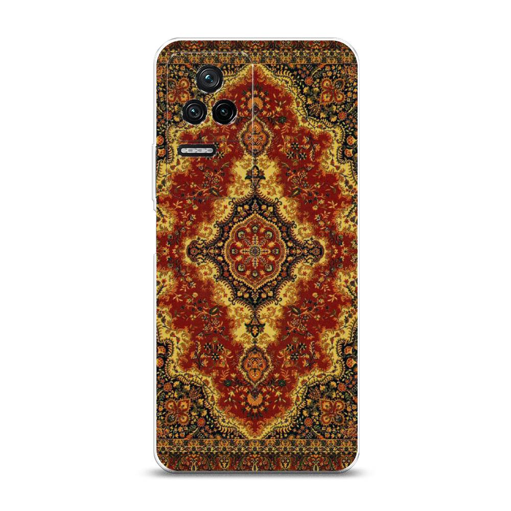 

Чехол на Xiaomi Poco F4/Redmi K40S "Ковер", Коричневый;золотистый;красный, 314650-3