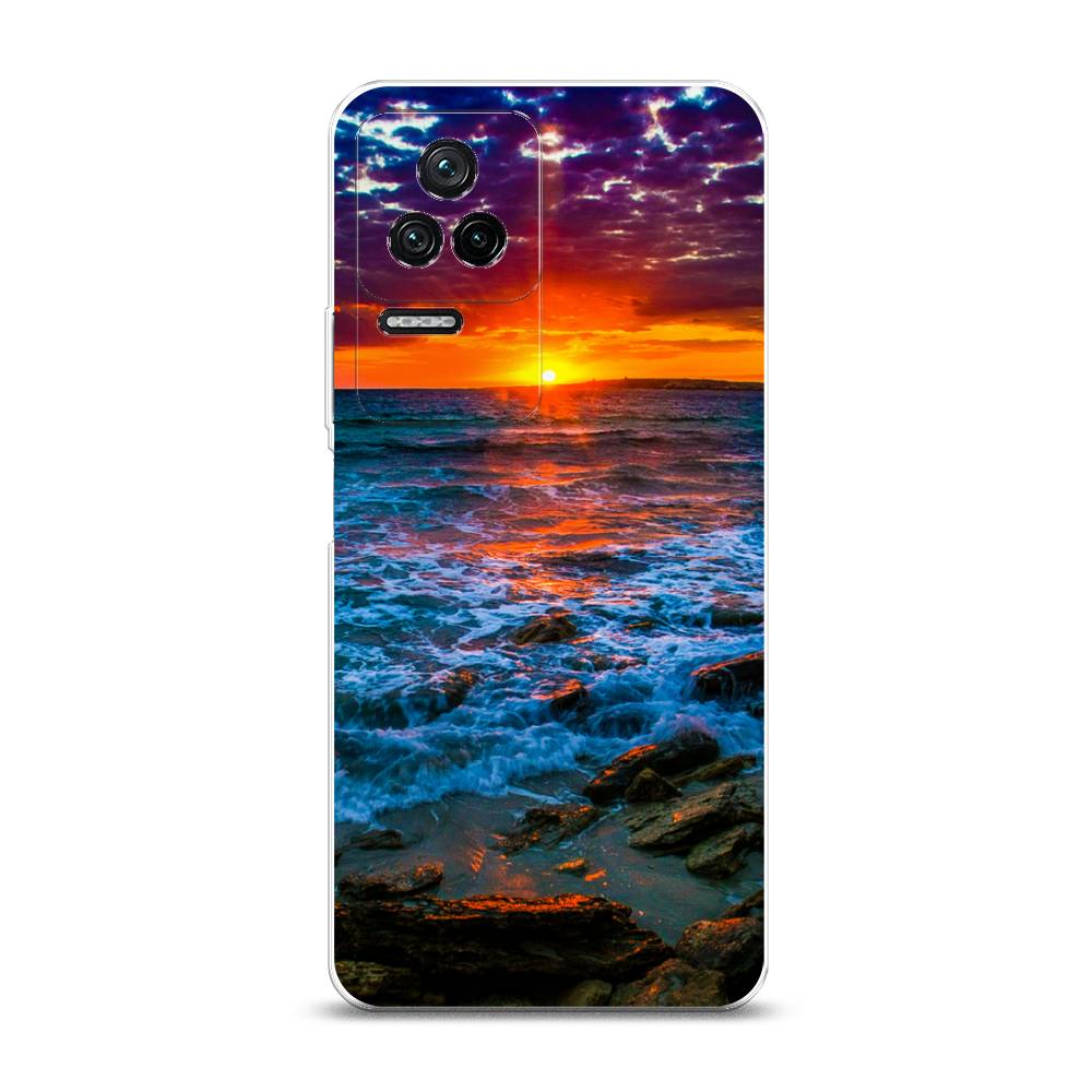 

Чехол на Xiaomi Poco F4/Redmi K40S "Закат 1", Оранжевый;синий, 314650-2