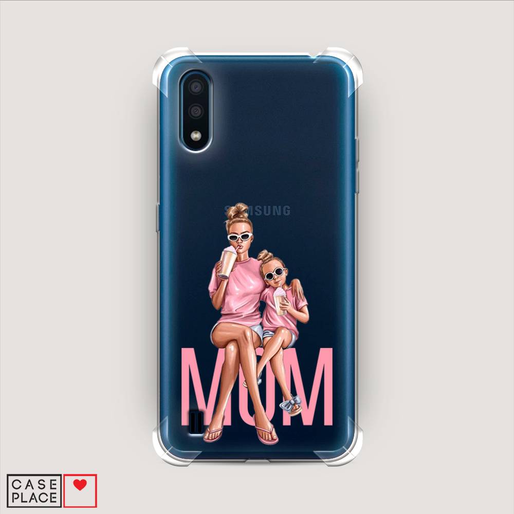 

Чехол Awog на Samsung Galaxy M01 / Самсунг M01 "Lovely mom", Синий;бежевый;розовый, 2101151-1