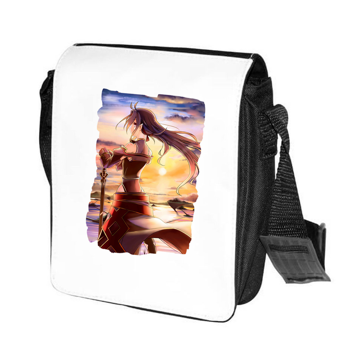 

Сумка унисекс CoolPodarok CN041310 черно-белый, CN041310