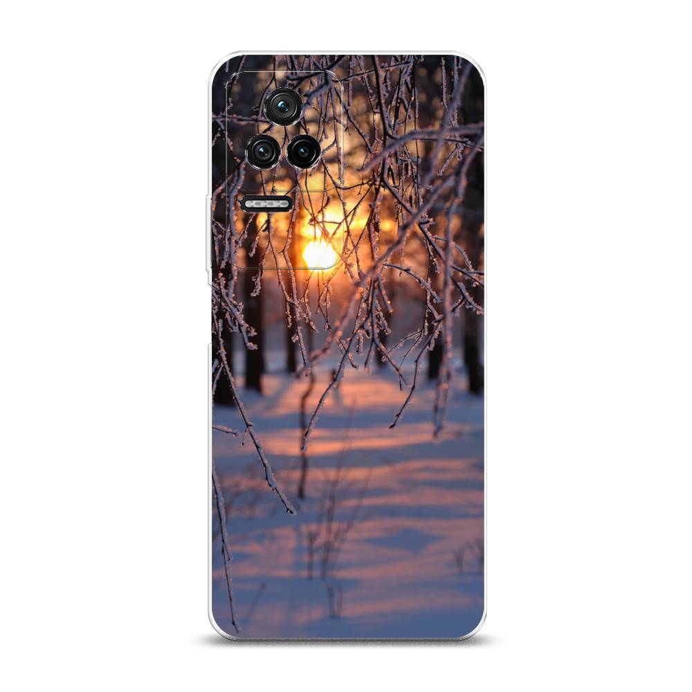 

Чехол на Xiaomi Poco F4/Redmi K40S "Зима 7", Оранжевый;розовый;черный, 314650-2