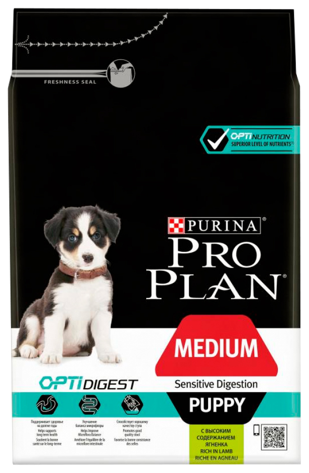 

PRO PLAN PRO PLAN OPTIDIGEST PUPPY MEDIUM SENSITIVE DIGESTION для щенков средних пород с ч