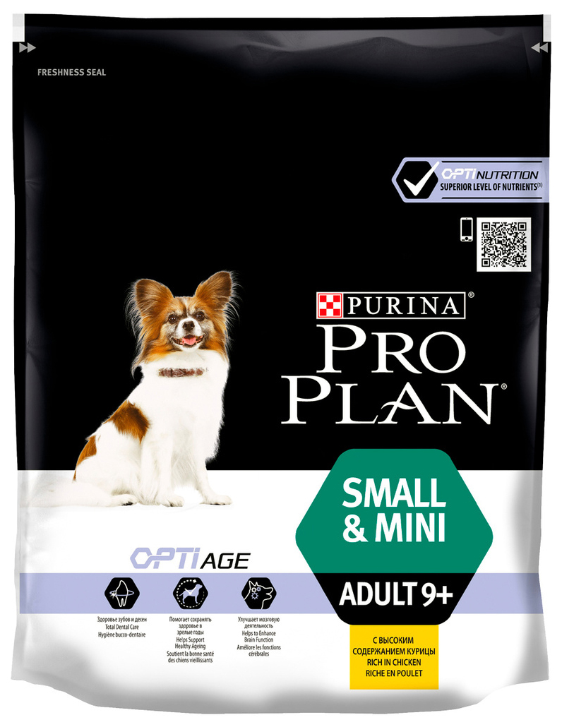 фото Pro plan pro plan adult 9+ optiage small & mini для пожилых собак маленьких пород старше 9