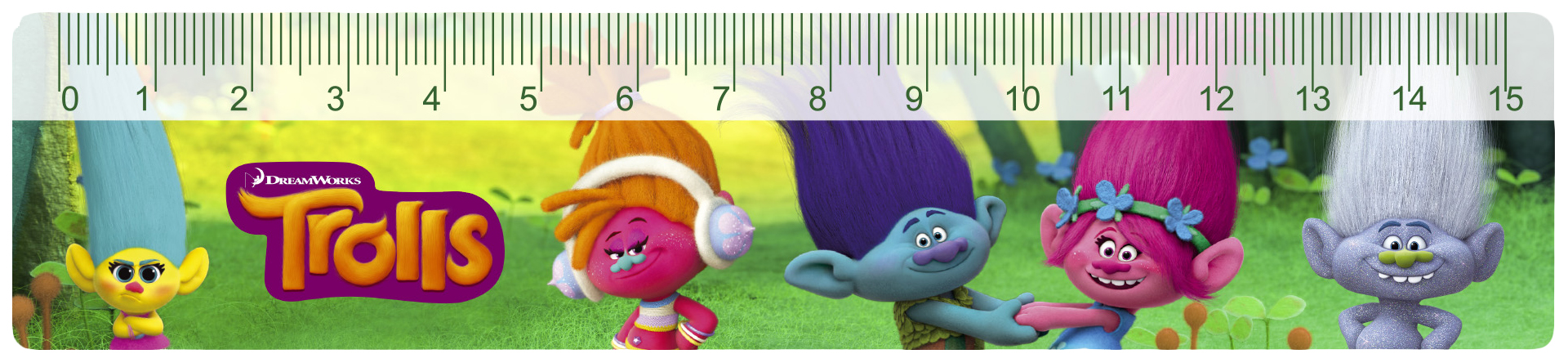 

Линейка Centrum Trolls 15 см
