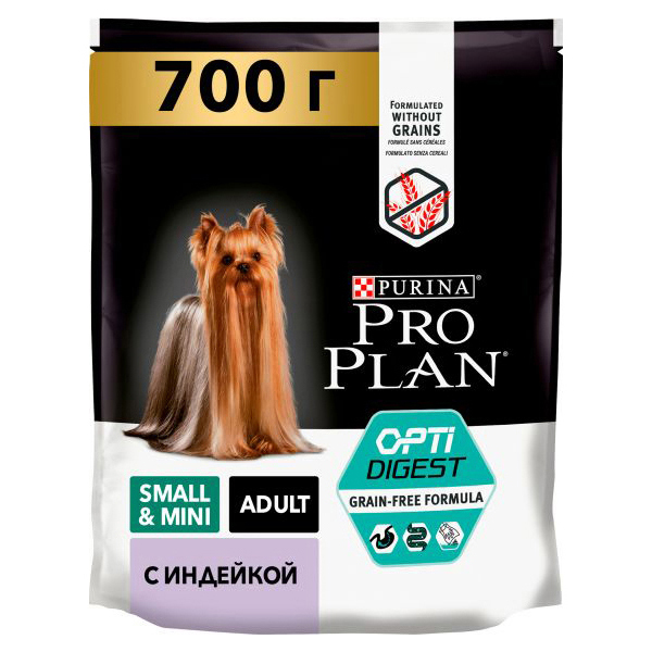 

PRO PLAN PRO PLAN ADULT DOG OPTIDIGEST SMALL & MINI SENSITIVE DIGESTION для взрослых собак