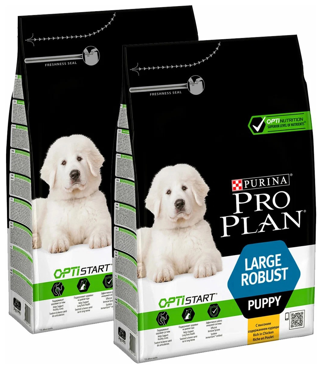 

PRO PLAN PRO PLAN OPTISTART PUPPY LARGE ROBUST для щенков крупных пород мощного телосложен