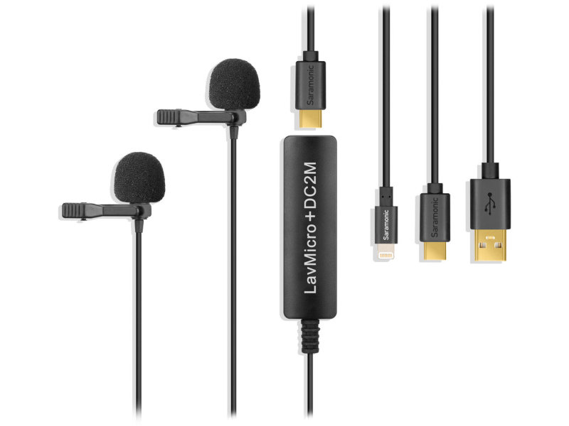 Микрофон Saramonic LavMicro + DC2M Lightning/USB Type-C