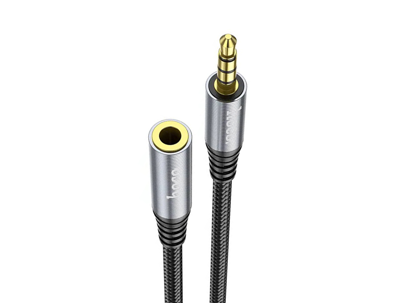 

Аксессуар Hoco UPA20 AUX 3.5mm 2m Metal Grey 6931474762160, UPA20