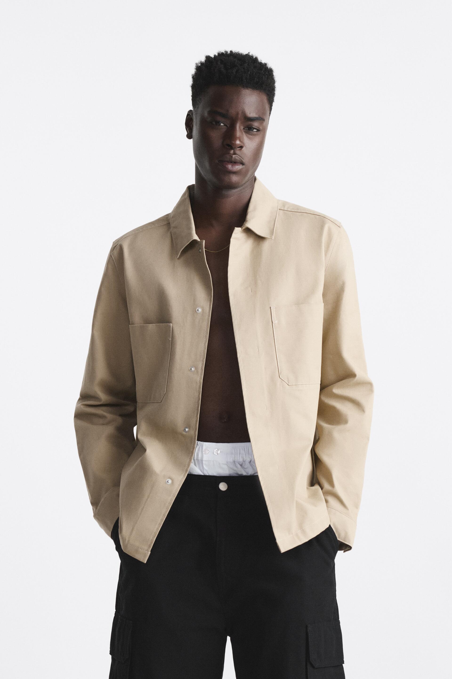 

Рубашка мужская ZARA 04164451 коричневая XL (доставка из-за рубежа), 04164451