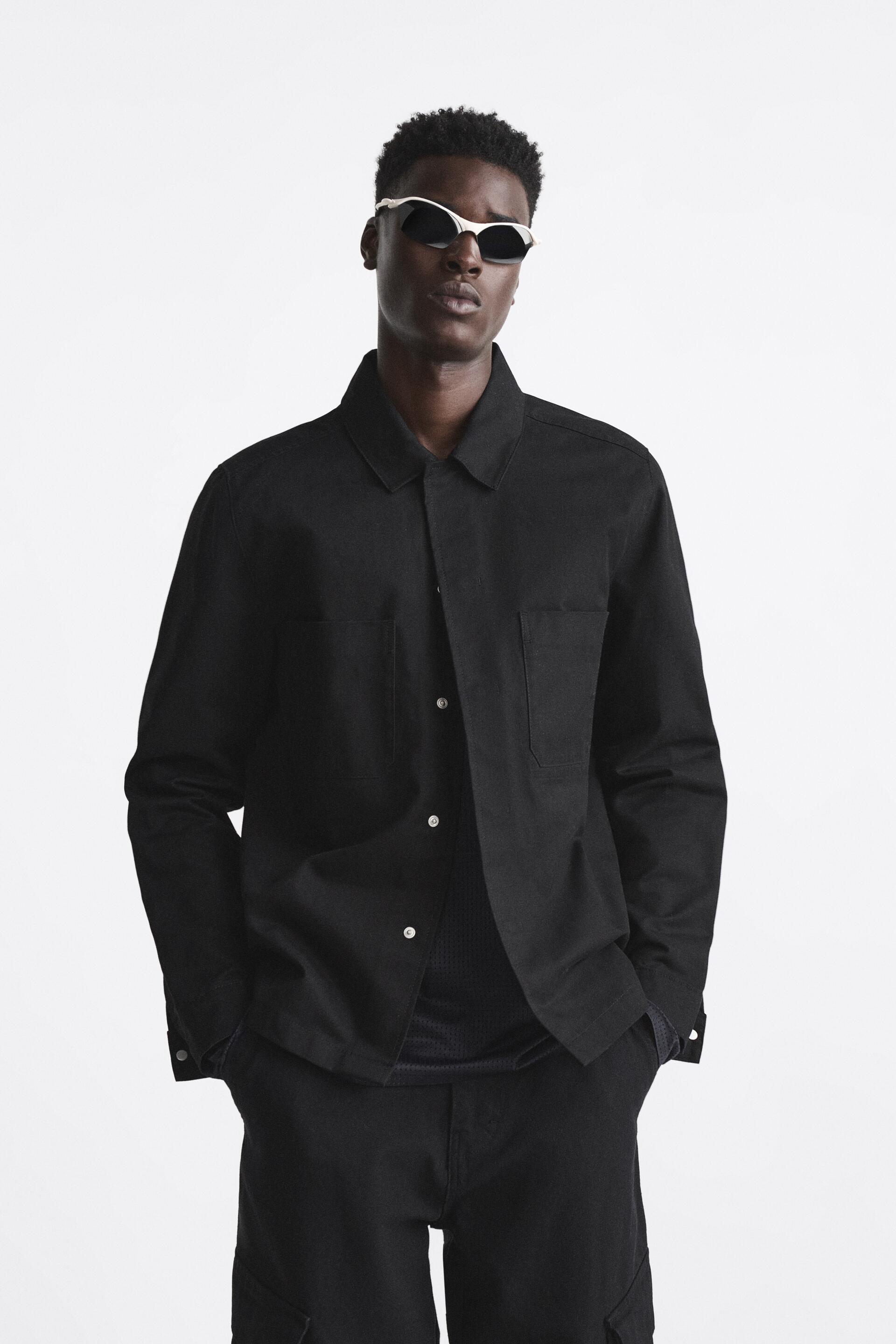 

Рубашка мужская ZARA 04164451 черная XL (доставка из-за рубежа), 04164451