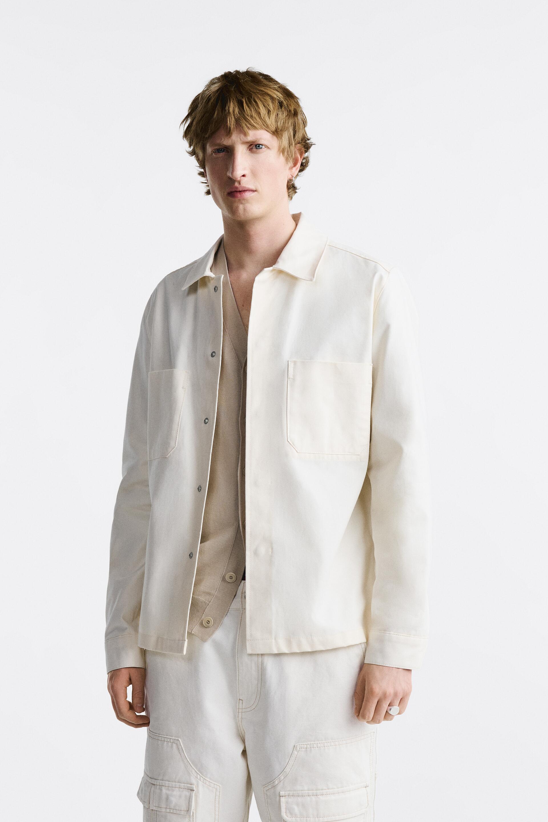 

Рубашка мужская ZARA 04164451 белая M (доставка из-за рубежа), 04164451