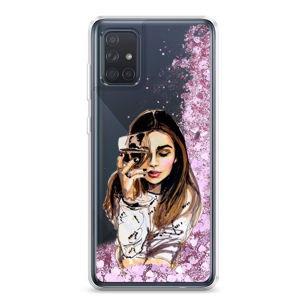

Чехол Awog на Samsung Galaxy A71 4G "Девушка с бокалом", 29094-1