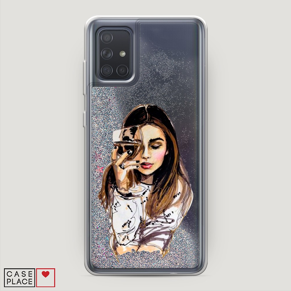 

Чехол Awog на Samsung Galaxy A71 4G "Девушка с бокалом", Разноцветный, 29091-1