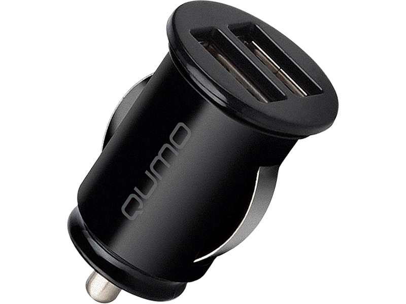 Зарядное устройство Qumo Energy Light Charger 0034 2xUSB 2А Black 32849