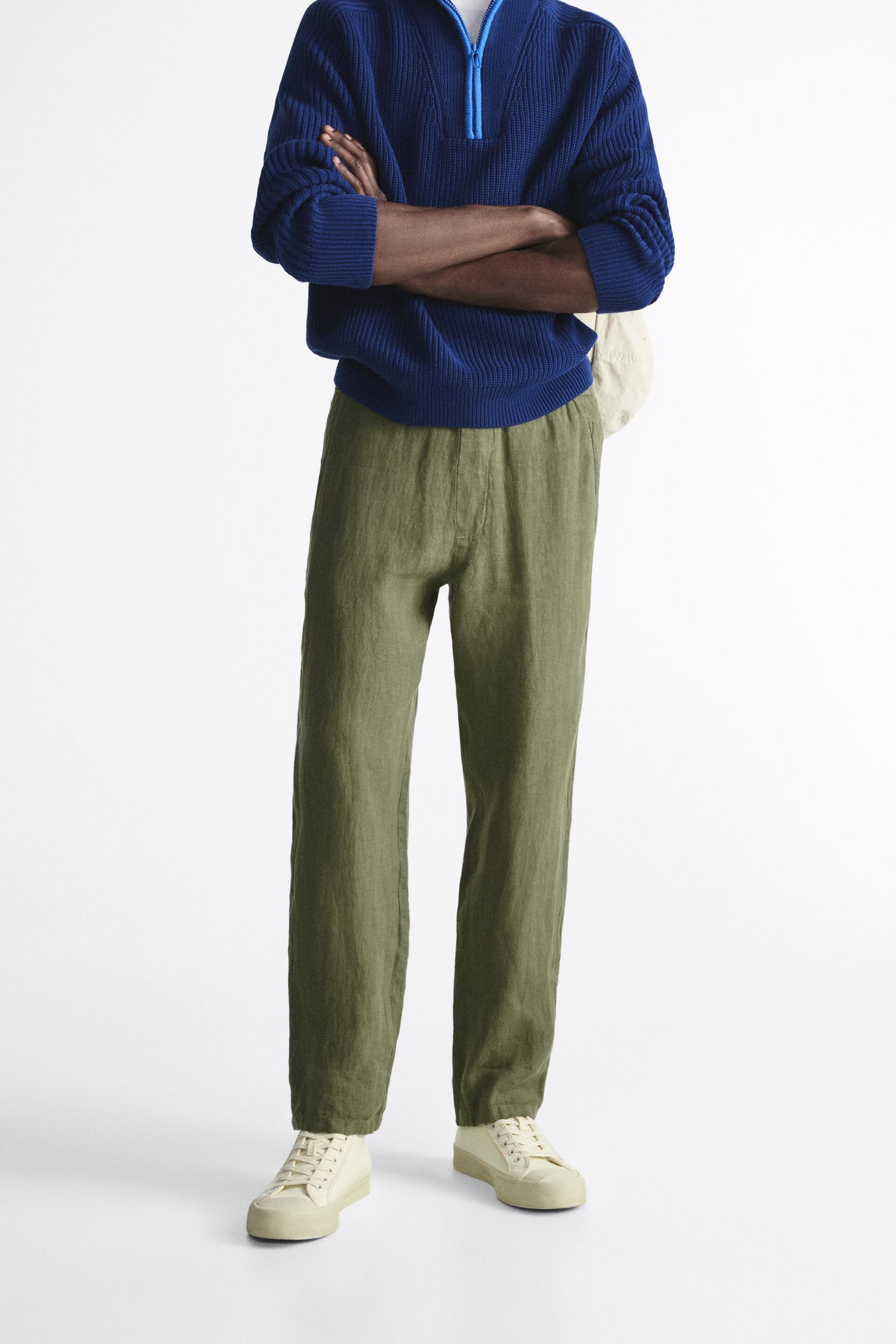 

Брюки мужские ZARA 04161262 хаки M (доставка из-за рубежа), 04161262