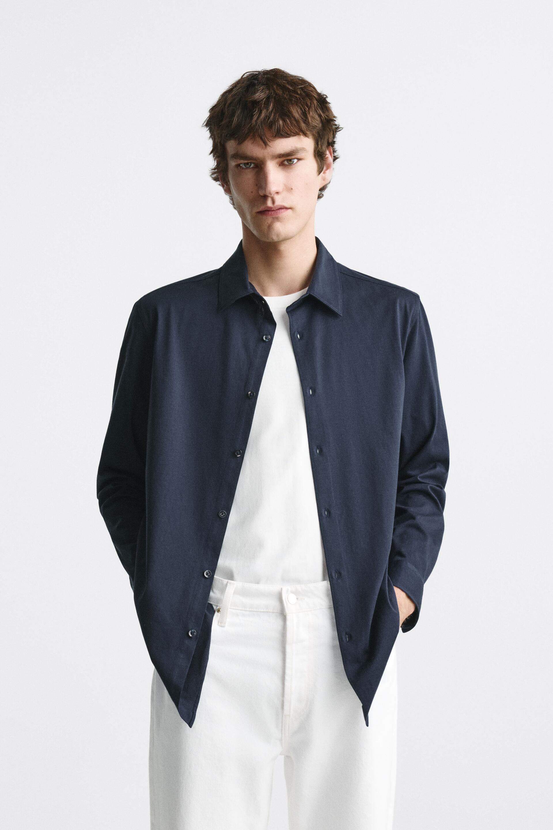 

Рубашка мужская ZARA 04134328 синяя XL (доставка из-за рубежа), 04134328