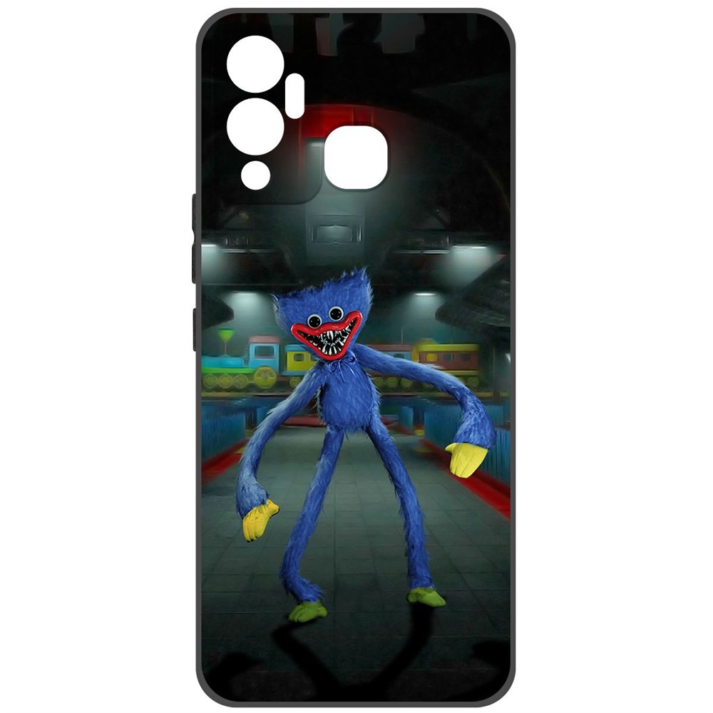 фото Чехол софт кейс хаги ваги для infinix hot 12 play черный krutoff