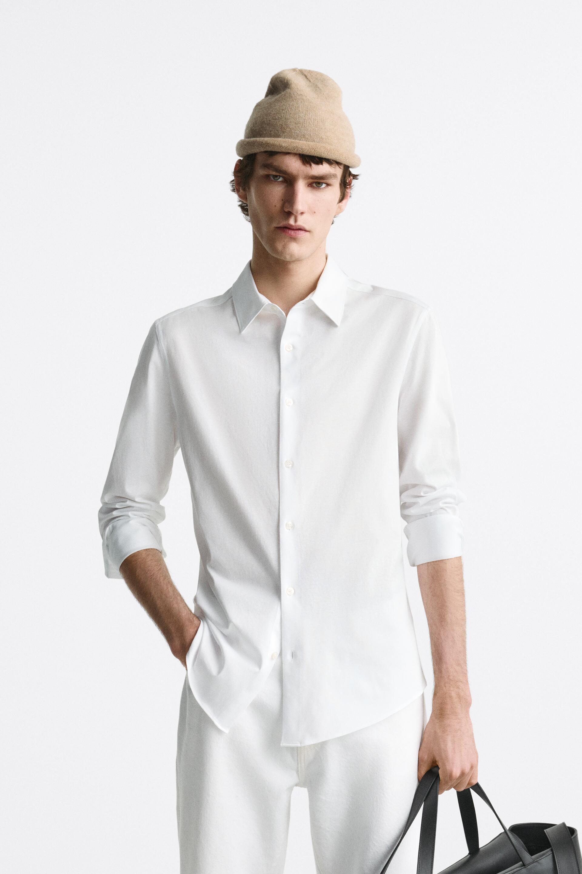 

Рубашка мужская ZARA 04134328 белая M (доставка из-за рубежа), 04134328