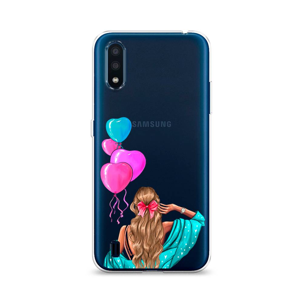 

Чехол Awog на Samsung Galaxy M01 / Самсунг M01 "День Рождения", Голубой;розовый;бежевый, 2101150-7