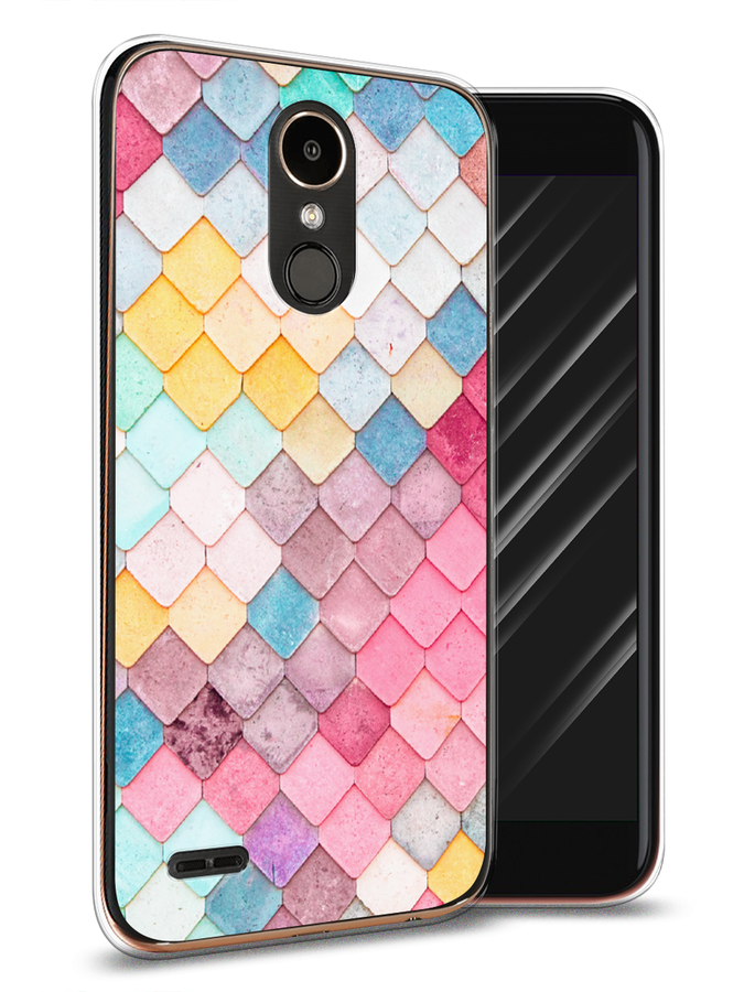 

Чехол Awog на LG K10 2017 "Нежные ромбики", Красный, 81350-4