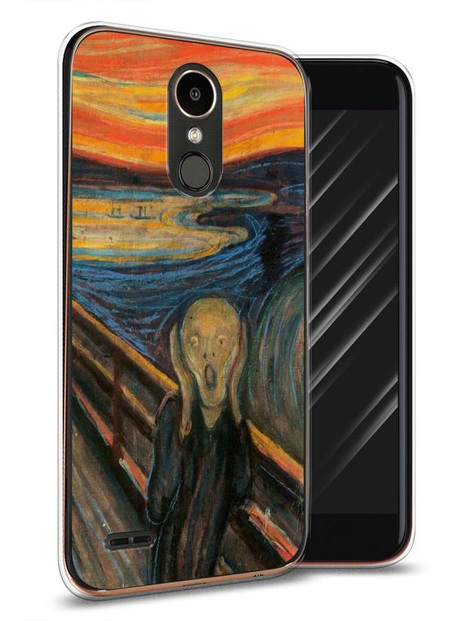 

Чехол Awog на LG K10 2017 "Крик", Оранжевый;синий;серый, 81350-9