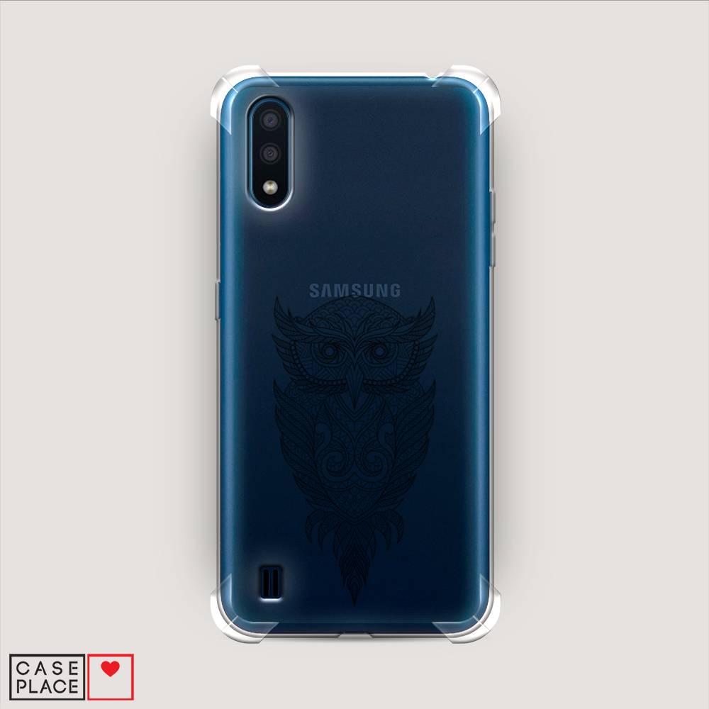 

Чехол Awog на Samsung Galaxy M01 / Самсунг M01 "Филин графика", Черный, 2101151-1