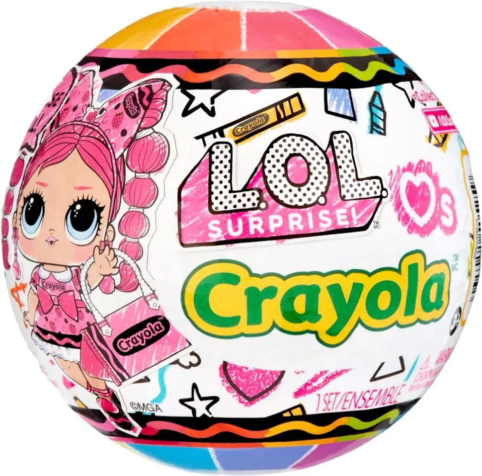 

Набор L.O.L. Surprise! Loves Crayola Tots в непрозрачной упаковке (Сюрприз) 505259EUC