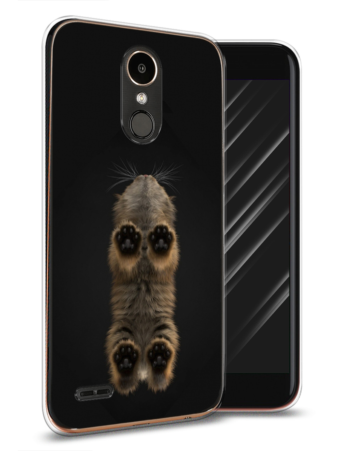 

Чехол Awog на LG K10 2017 "Кошачьи лапки", Черный, 81350-1