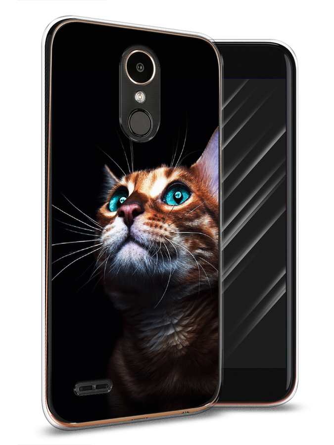 

Чехол Awog на LG K10 2017 "Мечтательный кот", Коричневый, 81350-1