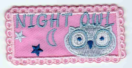

Термоаппликация 33263/1SB HKM Night Owl rosa, Аппликации, бантики, термотрансфер