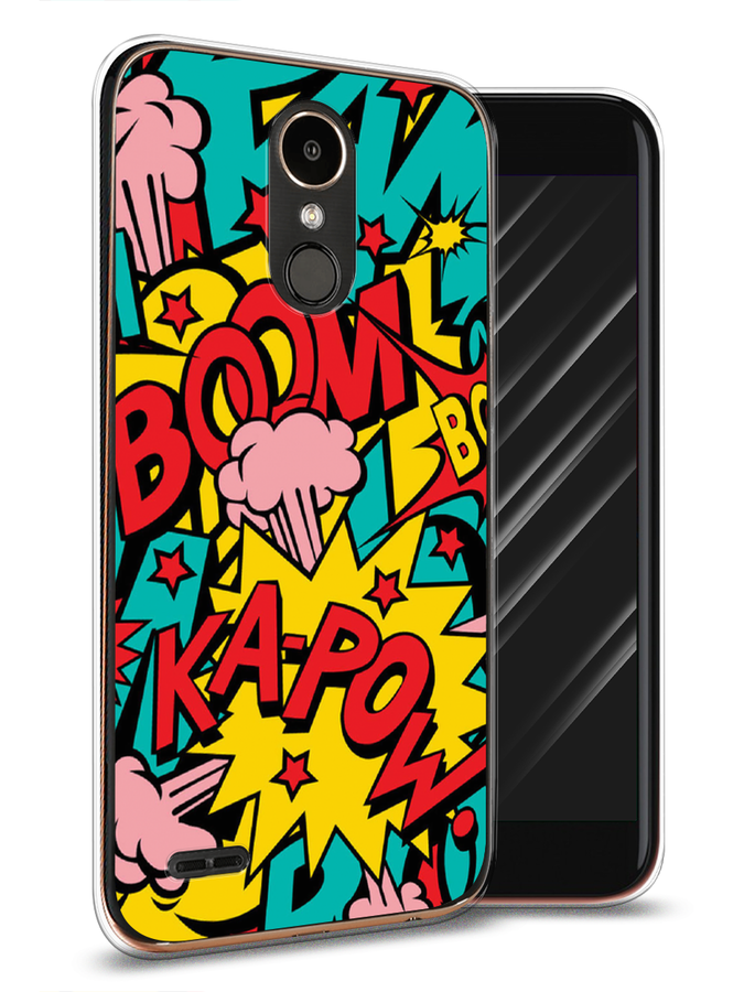 

Чехол Awog на LG K10 2017 "Постер pop art", Голубой;желтый;красный, 81350-9