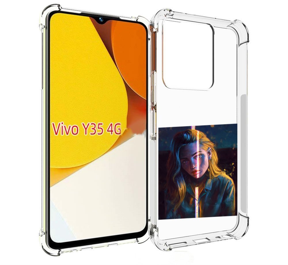 

Чехол MyPads девушка-в-тени для Vivo Y35 4G 2022 / Vivo Y22, Прозрачный, Tocco