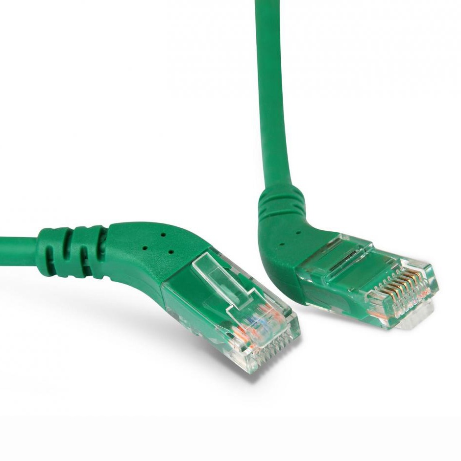 фото Кабель витая пара патч-корд hyperline pc-apm-utp-rj45/r45-rj45/r45-c6-5m-lszh-gn 5.0m