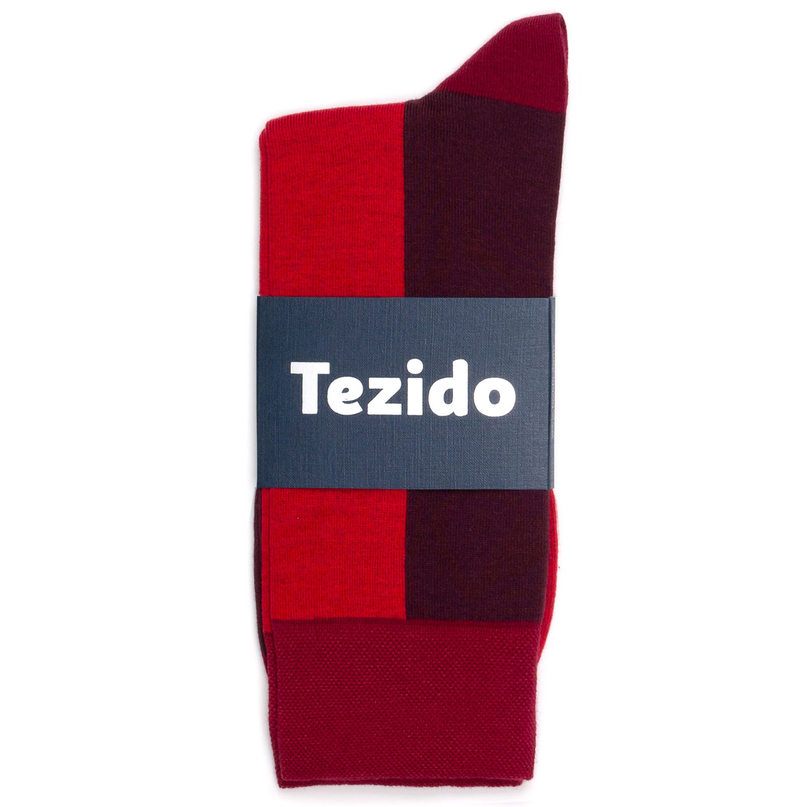 

Носки унисекс Tezido Vertical-Blocks красные 41-46, Vertical-Blocks