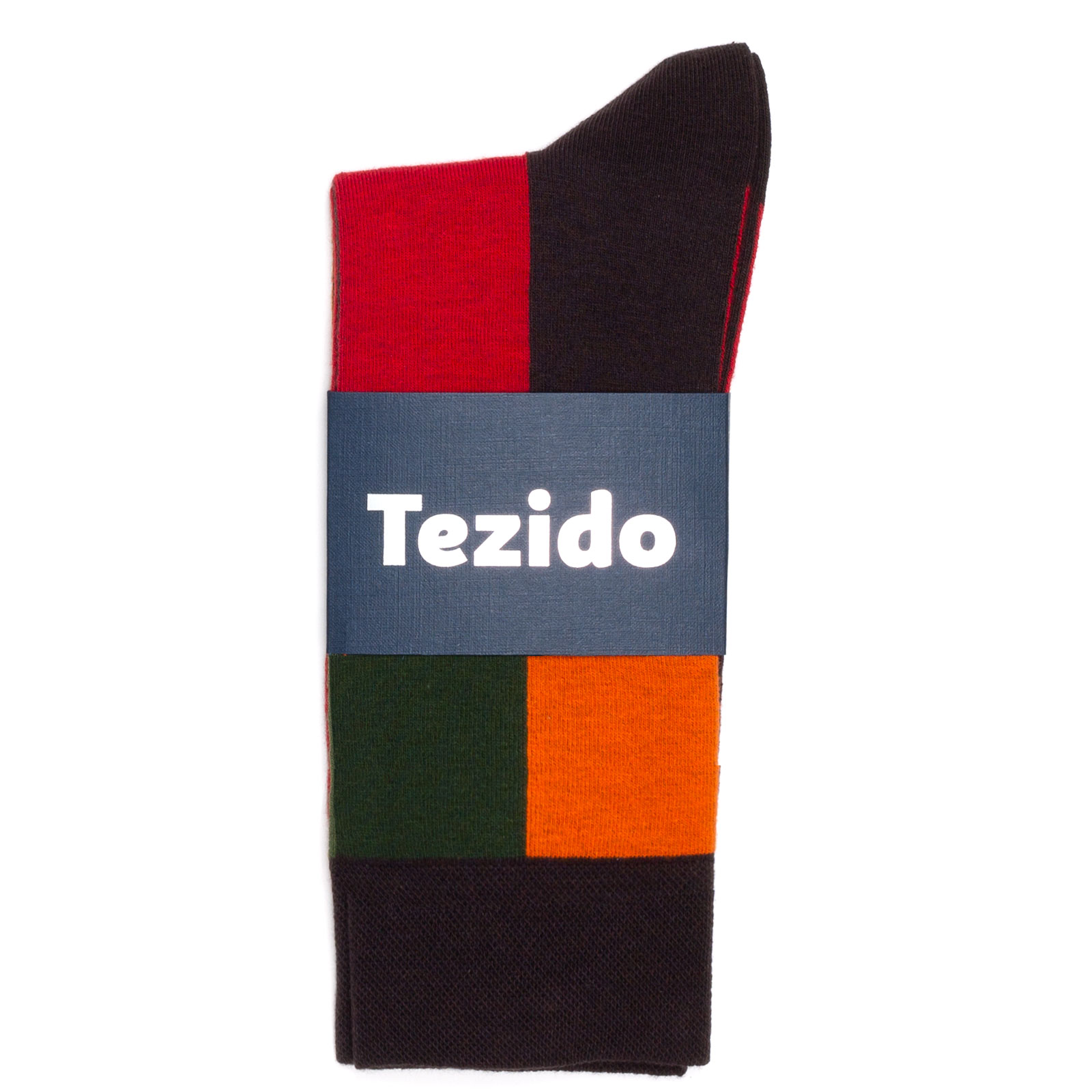 Носки унисекс Tezido Vertical-Blocks черные 41-46