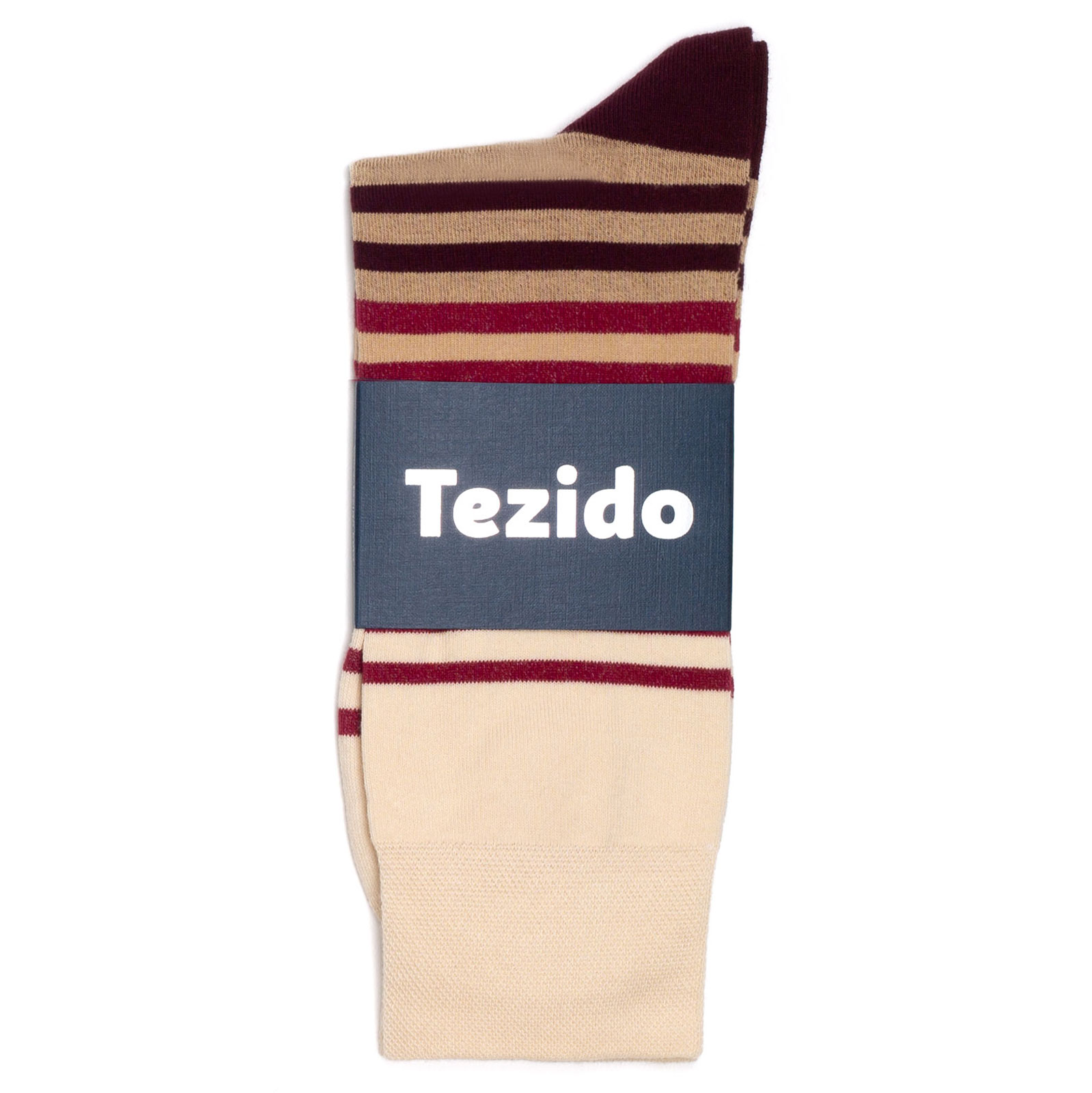 

Носки унисекс Tezido Blocks-and-Stripes коричневые, Коричневый, Blocks-and-Stripes