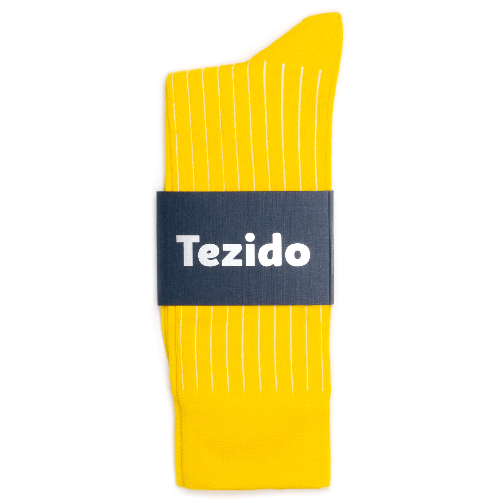Носки унисекс Tezido Ribbed желтые 41-46