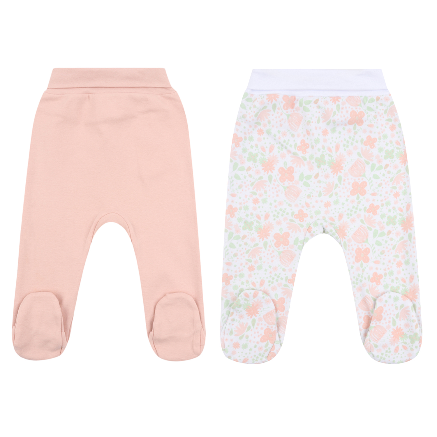 

Ползунки детские Fun Time 2 шт DLBFW21-003 MULTI розовый/белый р.74, DLBFW21-003 MULTI