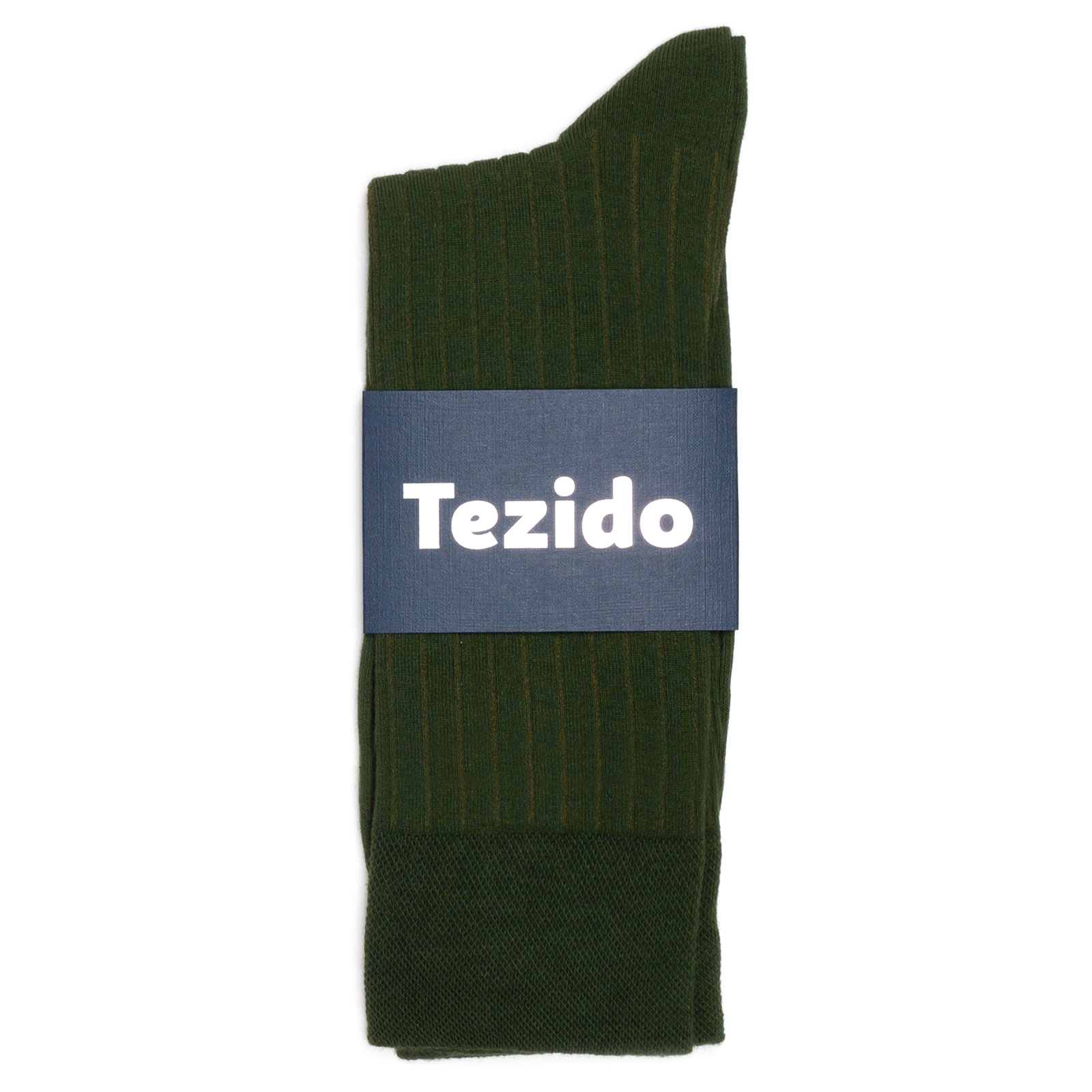 Носки унисекс Tezido Ribbed зеленые 41-46