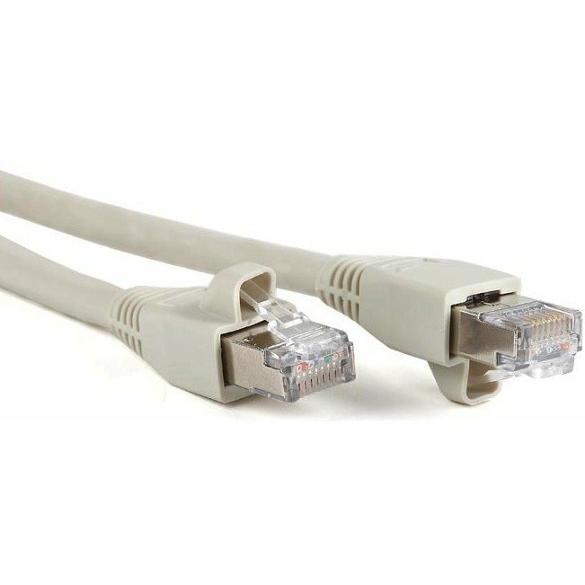 фото Кабель витая пара патч-корд hyperline pc-lpm-stp-rj45-rj45-c6a-1m-lszh-gy 1.0m