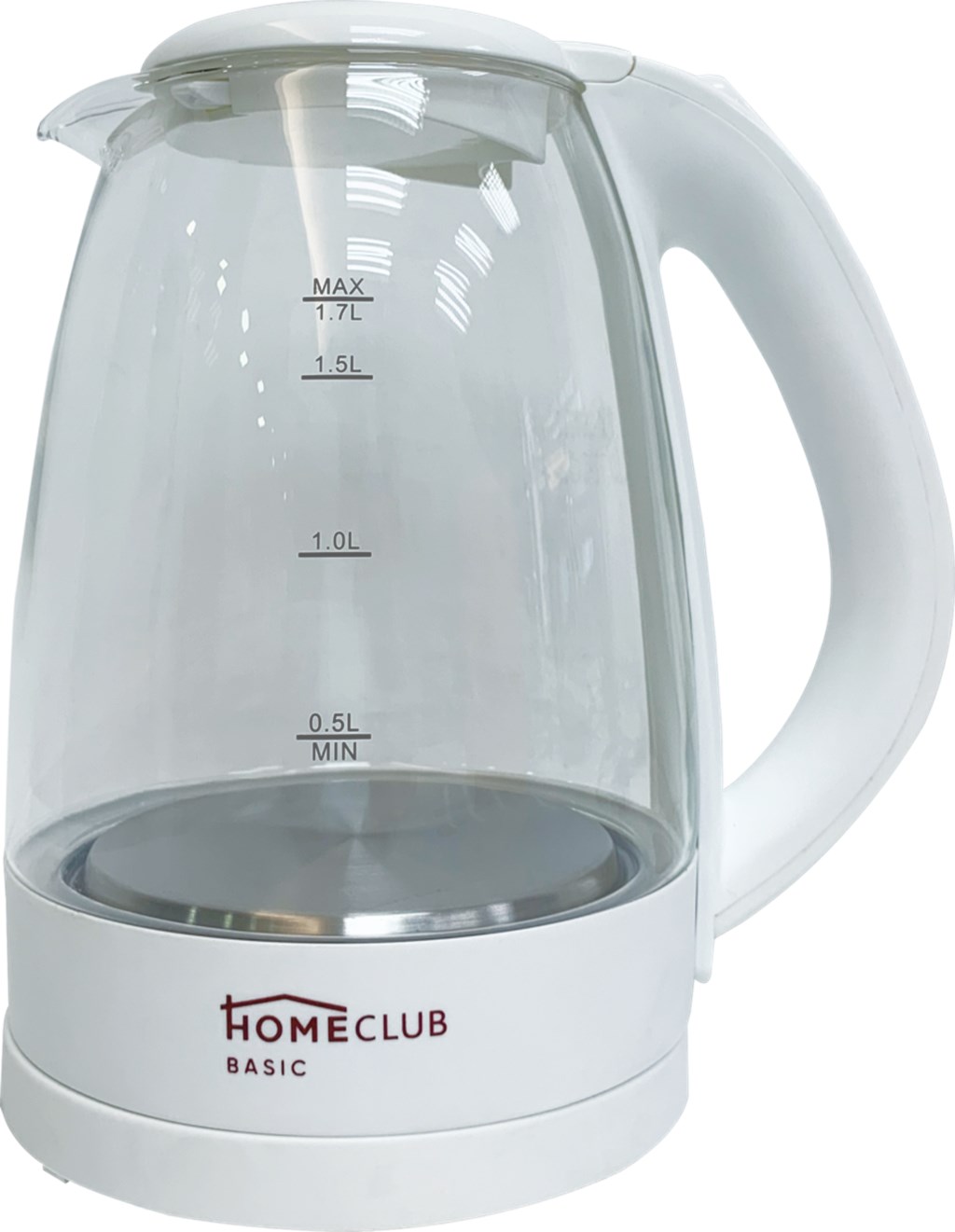 Чайник электрический Home Club KEGX8012 1.7 л белый, прозрачный