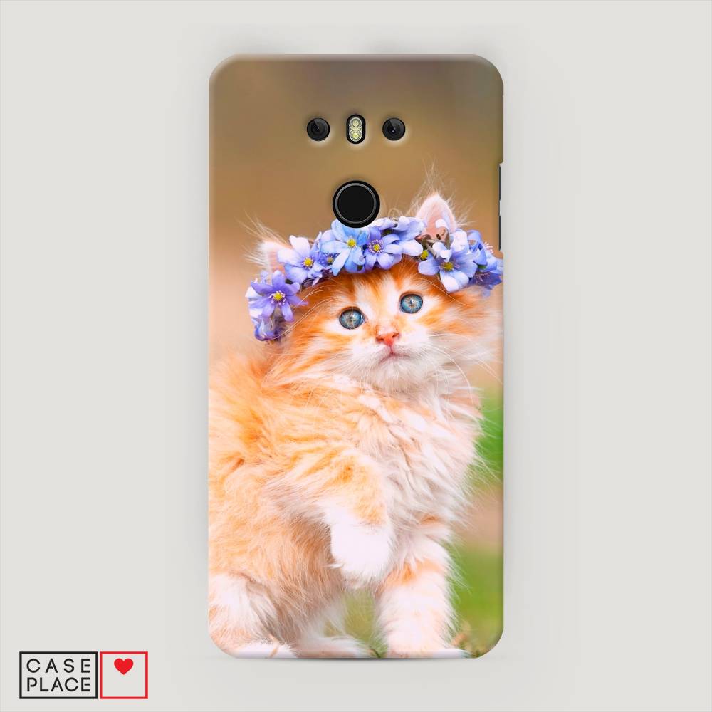 

Чехол Awog "Рыжий кот в венке" для LG G6, 80820-1