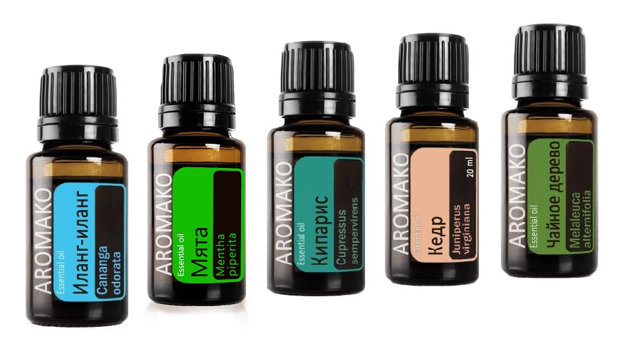 

Набор эфирных масел AromaKo Для ухода за волосами 5 шт по 10 мл, Для ухода за волосами