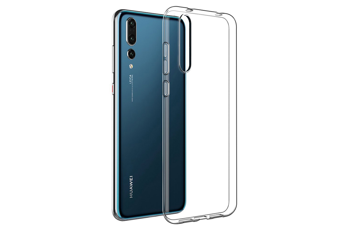 фото Силиконовый чехол jack case для huawei p20 прозрачный